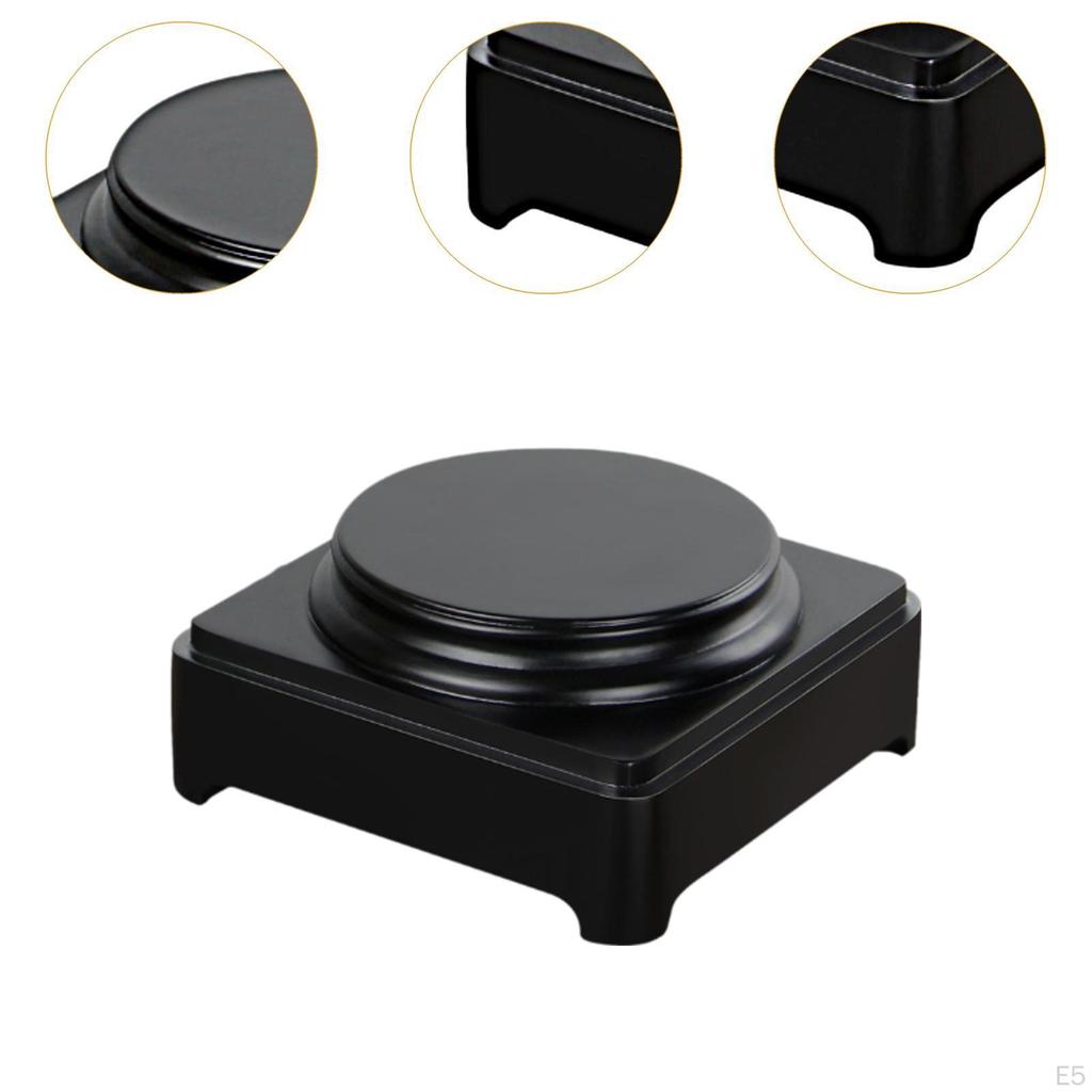 Art Exhibition Base Wooden Round Solid Vase Stand Decorative Display Wood for