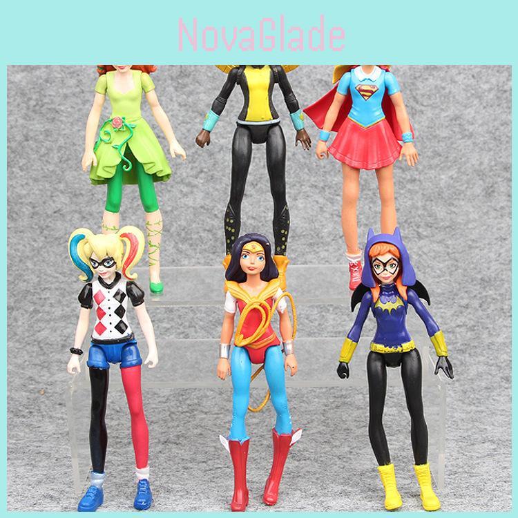 Потрясающие 15-сантиметровые фигурки героинь Супергёрл, Чудо-женщины, Бэтгёрл, Харли Квинн