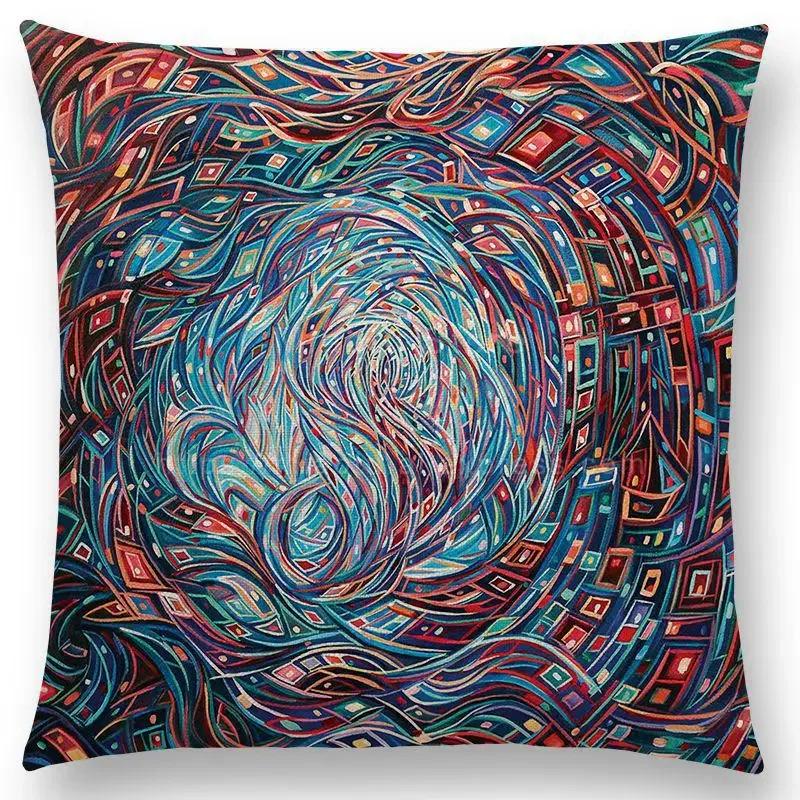 Чехол для подушки в мексиканском стиле с абстрактным рисунком, модная высококачественная декоративная наволочка, прямая поставка