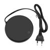 Electric Cup Warmer Pad Desktop Tea Coffee Milk Mug Heater Coaster Tray (Black )