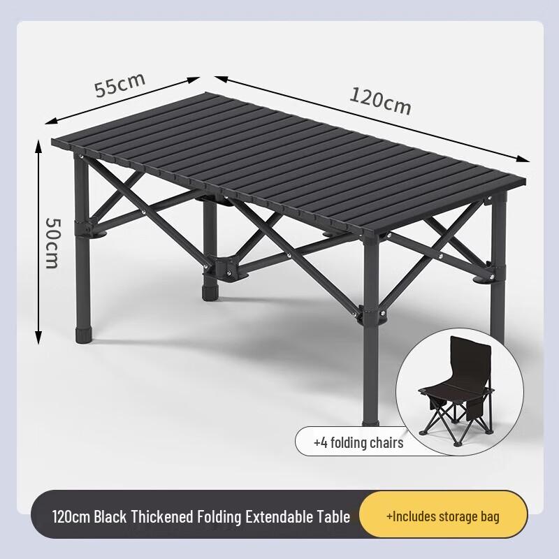 Outdoor Folding Camping Table and Chair Set