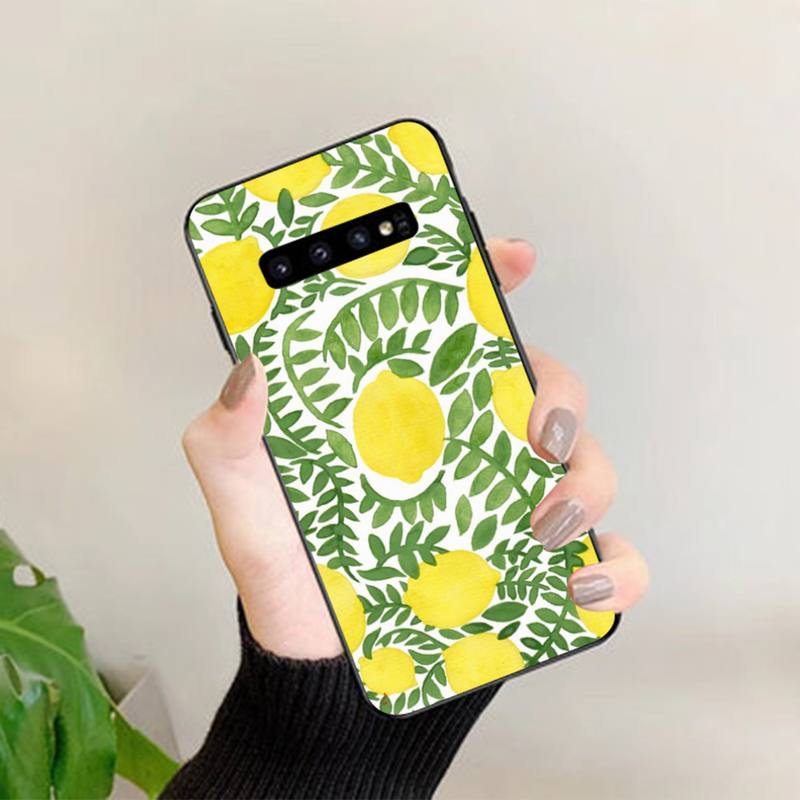 Летние зеленые листья фрукты лимон Чехол для телефона для Samsung A51 A30s A52 A71 A12 для Huawei Honor 10i для OPPO vivo Y11 чехол