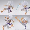 SHF One Piece Gear 5 Луффи Ника Фигурка Модель Игрушка с Несколькими Лицами Аксессуары Многосуставная