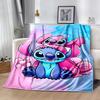 Stitch Angel Blanket Warmthful Decor Suitable for Couch Chair Seaside for All Occasions Playful Design Perfect Gift for Relatives and Friends
