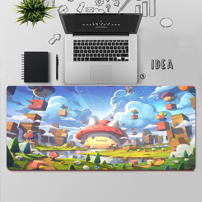 Игровой коврик для мыши Maplestory Большой коврик для мыши Игровой коврик для ПК Компьютерный коврик для мыши Большой коврик для мыши XXL Ковер Клавиатурный коврик для стола Mause Pad