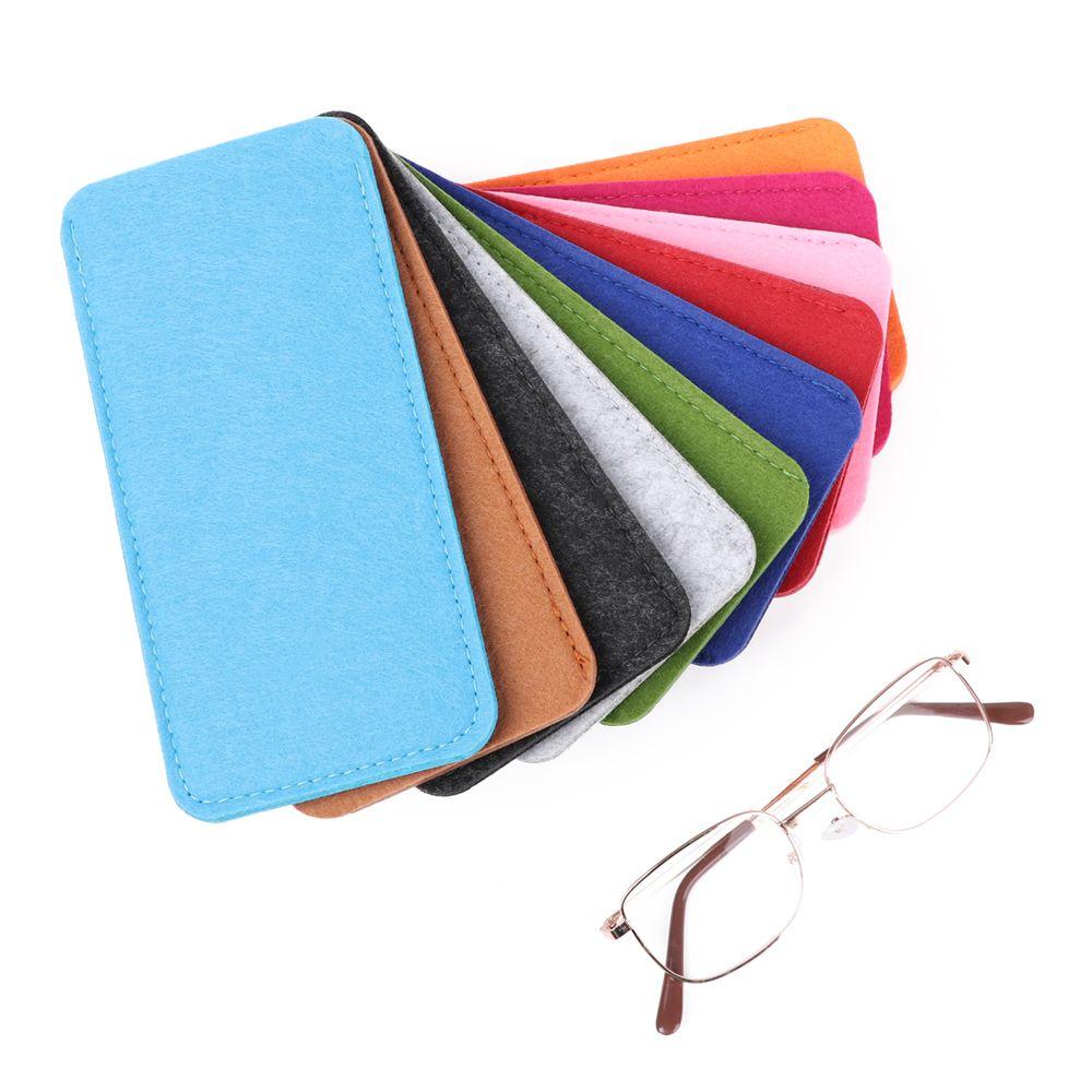 Soft Felt Cloth Portable Reading Glasses Pouch Eyewear Protector Eyeglasses Sleeve Glasses Case