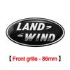 3D Aluminium Logo Land Rover Emblem Car Front Grille Rear Trunk Badge Sticker For Land Rover Freelander Range Defender Discovery XS1
