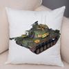Наволочка с рисунком игрушечного танка для офиса, гостиной, автомобиля, украшения для дома, наволочка