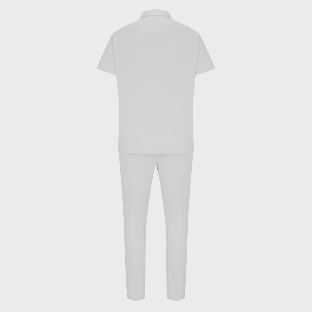 Мужские летние костюмы: Новый молодежный спортивный комплект из рубашки поло и повседневных брюк