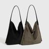 Large Capacity Casual All-in-one Simple Suede Tote Bag Women's Commuter Underarm Bag Shoulder Tote