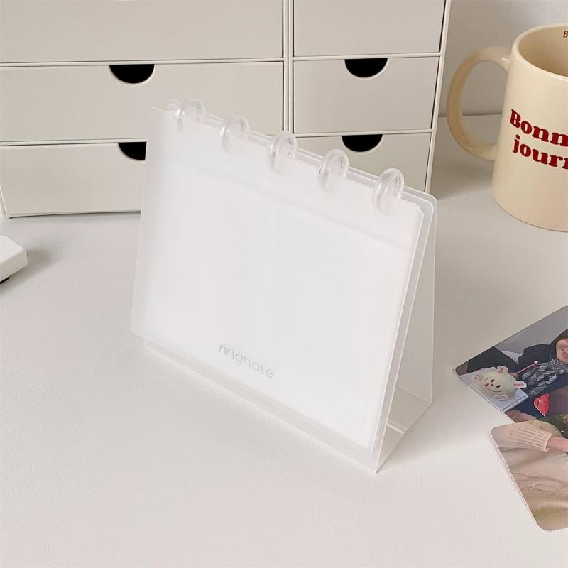 Новый прозрачный настольный фотоальбом 3 дюйма/4 дюйма DIY Держатель для фотокарточек Декор Простота Карточка кумира Дисплей для фотографий Украшение