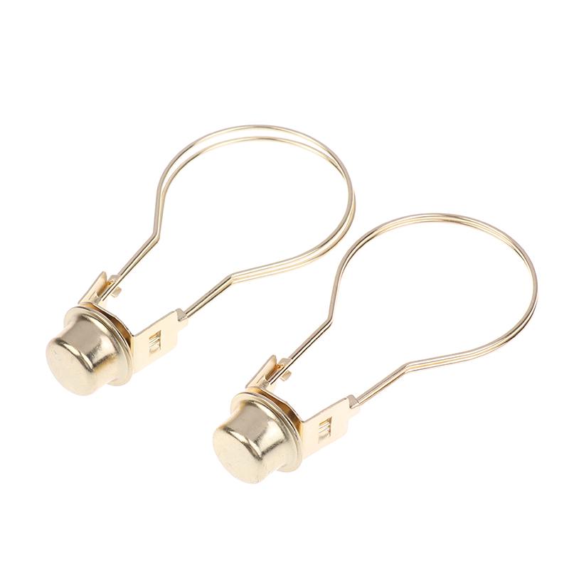 2 шт. Держатель арфы абажура Пружинный зажим для лампочки Удерживает абажур горизонтально Фурнитура Прочная Фиксированная лампа Декорация