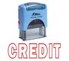 CREDIT Self Inking Rubber Stamp Custom Shiny Office Stationary Stamp
