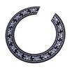 Sound Hole Rose Decal Sticker For Acoustic Classical Guitar Parts Black+Silver