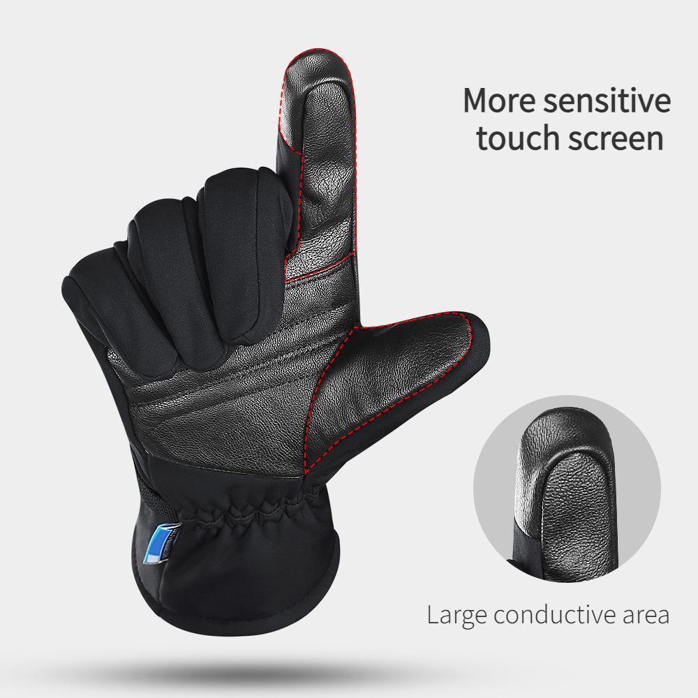 Водонепроницаемые зимние велосипедные перчатки — совместимые с сенсорным экраном, термостойкие и противоскользящие для мужчин и женщин