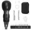 Rechargeable Handheld Electric Screwdriver with Forward and Reverse Direction LED Lightweight and Easy To Suitable for Women and Includes 14 Blade and