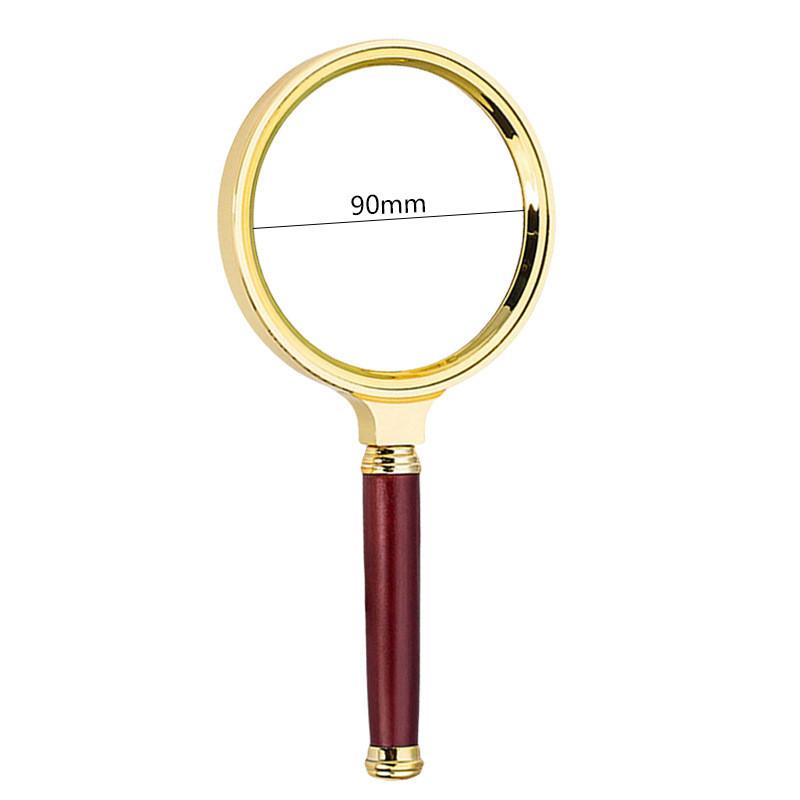 Ручное увеличительное стекло с высоким разрешением, большим увеличением, портативной ручкой с рисунком дракона, 10x для использования пожилыми людьми