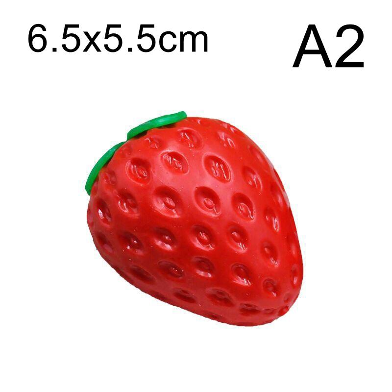 Slow Rising Squishy Strawberry Stress Ball Super Soft Fidget Toy for Anxiety Relief Kids Birthday Party Favor Adult Use