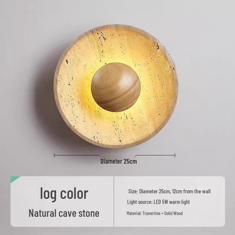 Настенный светильник Ваби-Саби в стиле середины века кремового цвета для спальни или гостиной