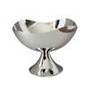Multi-purpose 2 Sizes Metal Fruit Tray Modern Silver Pedestal Fruit Plate Smooth Durable Serving Tray Home Storage Decor
