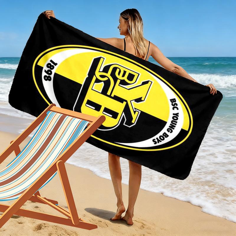 Пляжное полотенце с принтом BSC Young Boys, большое, мягкое, быстросохнущее, для пляжа, кемпинга, плавания