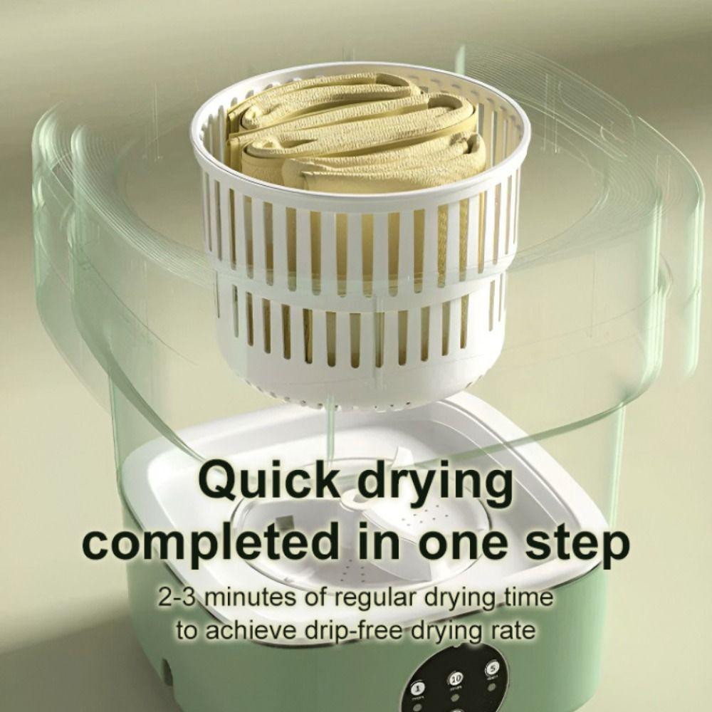 8L Mini Washer Large Capacity Clothes Spin Dryer Bucket Practical Portable Washing Machine Socks