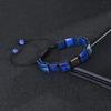 Cross-Border Fashion Square Tiger Eye & Lapis Lazuli Bracelet with Copper & Zircon for Women