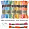 18 Colors Embroidery Thread Cotton Sewing Skeins Craft Cross Stitch Floss Kit ,8 Meters, 6 Strands Sewing Handmade Sewing Tool