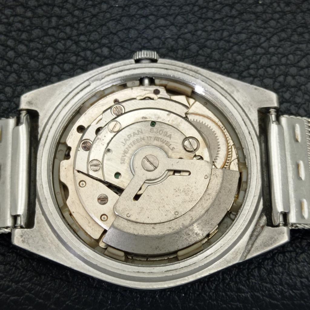 ВИНТАЖНЫЕ ЯПОНСКИЕ МУЖСКИЕ АВТОМАТИЧЕСКИЕ ЧАСЫ SEIKO 5 6309A С КРАСНЫМ ЦИФЕРБЛАТОМ a500842-5