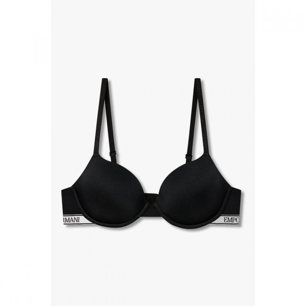 Emporio Armani Женский блестящий нейлоновый бюстгальтер с контуром 0826184503