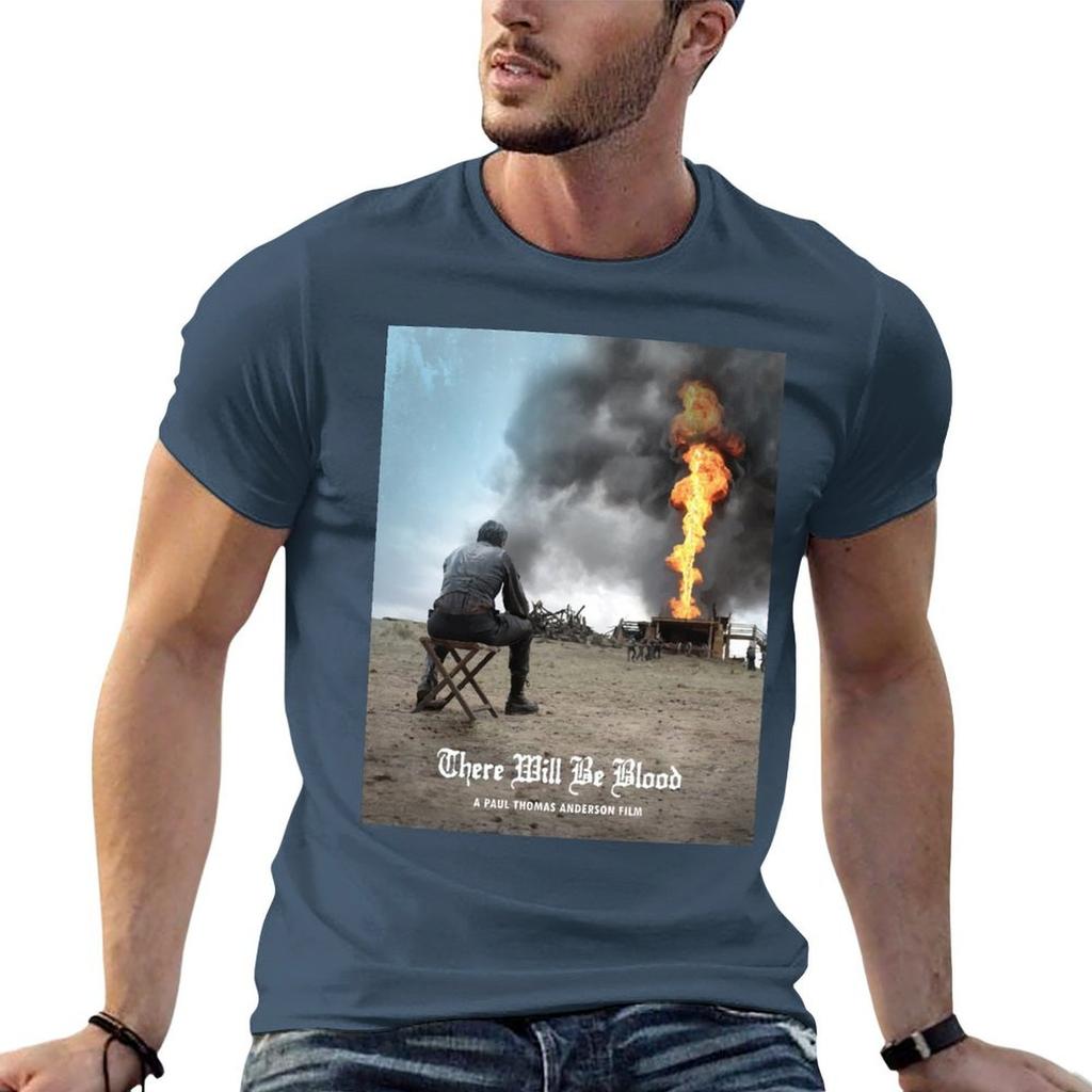 There Will Be Blood Tshirt Functional Casual Short Sleeve Tee