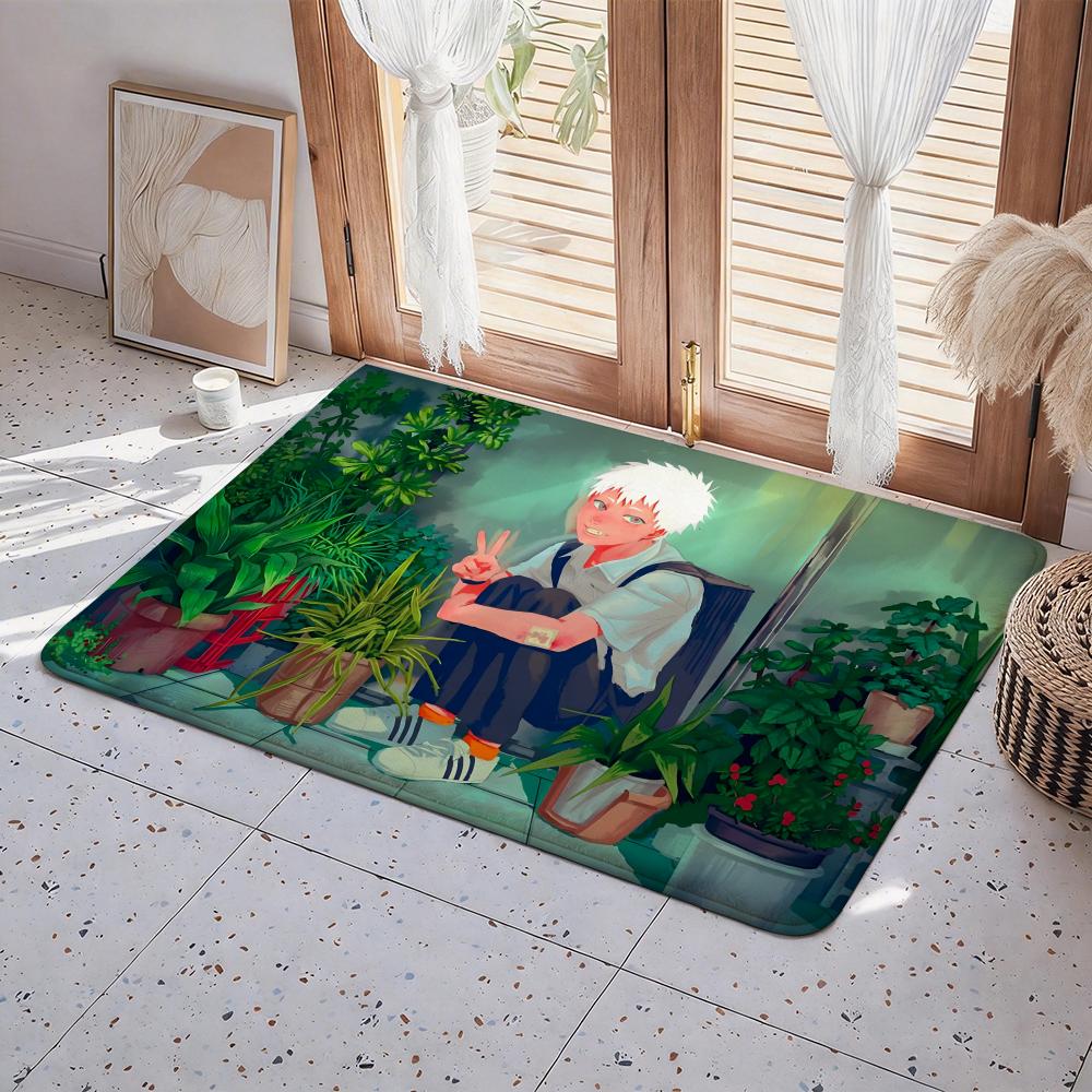 Anime A Summer Hikaru Died Floor Mat Eco Flannel Doormat Non Slip Odorless Indoor Floor Rug Soft Short Plush Home Mat