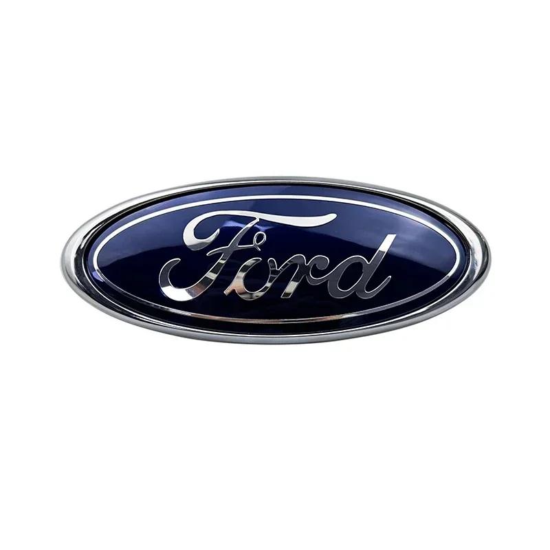 Автомобильная наклейка 2026 Ford Новая 2025 Горячая 14.6x5.7см Значок Решетка Передней Крышки Автомобиля для Ford Kuga Focus Ranger Mustang Mondeo Fies
