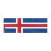 Bannière Drapeau - Islande - 130x390 Cm - Polyester Durable - 8 Œillets Renforcés - Impression Numérique