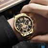 New Fashion Men's Steel Band Calendar Quartz Watch Sports Luminous Hands Quartz Watch Men's Watch