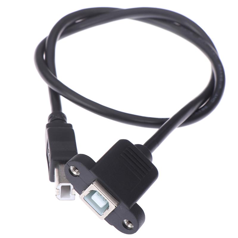 USB 2.0 Тип B Мужской и Тип B Женский Удлинительный кабель принтера с креплением на панели