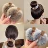 New Soft Plush Hair Rope Korean Thick High Elastic Bear Hairband Braiding Hair Accessories Ponytail Headwear Scrunchies