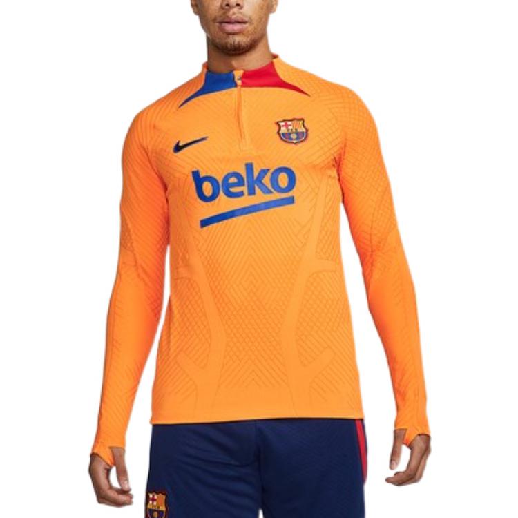 Nike Футболка с вышитой полумолнией 2021-2022 Мужская верхняя часть Желтая DH7484-837