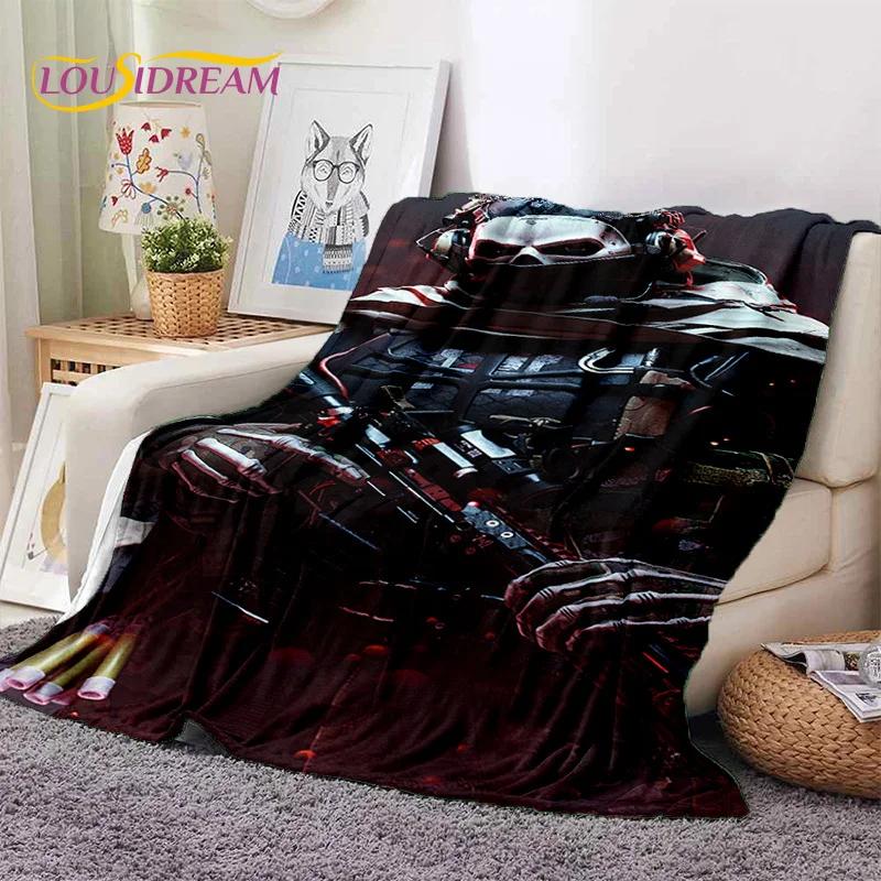 Call of Duty War Gamer COD Мягкое фланелевое одеяло для кроватей, спален, диванов, пикников, плед для укрытия, отдыха на свежем воздухе, подарок