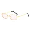 JYL TS Halara retro narrow square sunglasses, street cool shades, handsome face slim UV eyewear