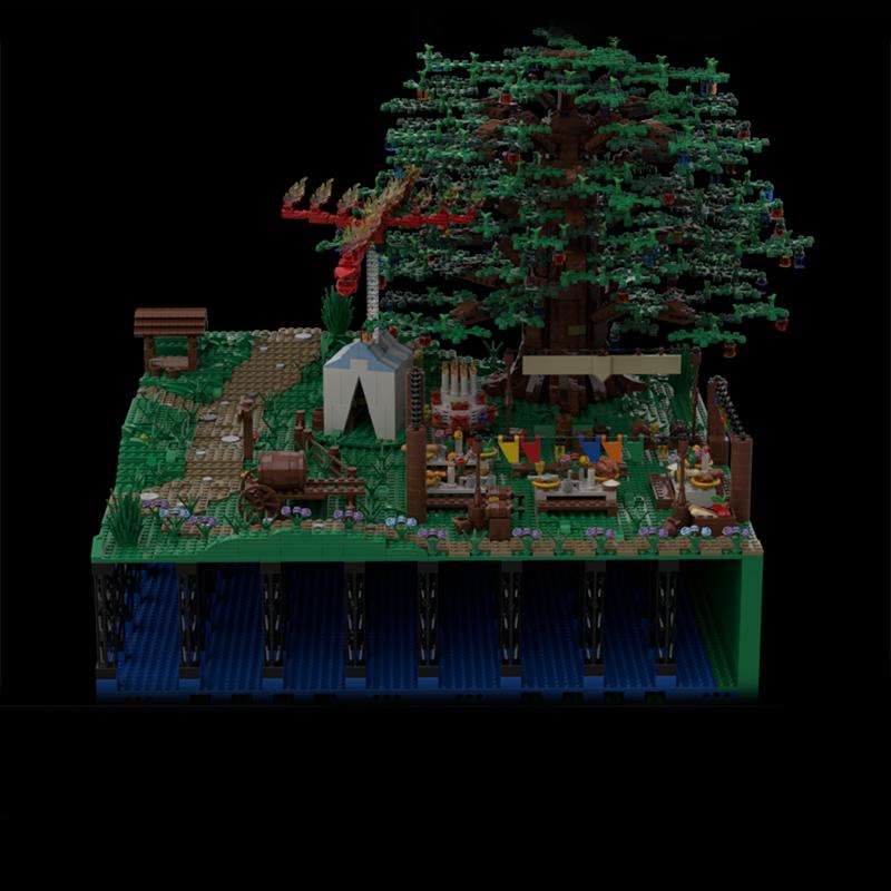 4245 деталей MOC Хоббитон Секция 8 и 9 Хоббит Властелин Колец Модель Строительные Блоки Конструкторы Рождественские Подарки Кирпичики Дети Идея