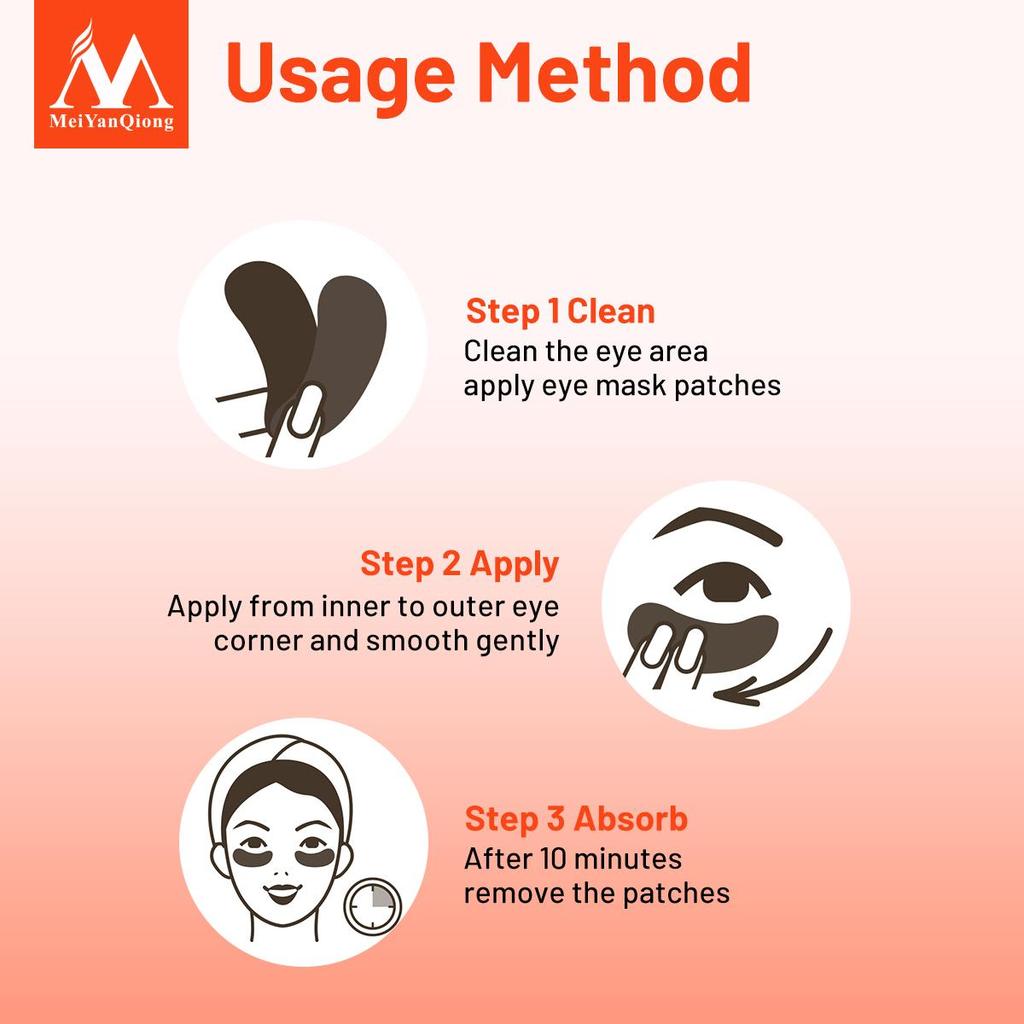 Гидрогелевые увлажняющие патчи MeiYanQiong от тёмных кругов под глазами с авокадо и маслом ши