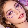 5 Sheets Glitter Butterfly Eye Stickers, Temporary Face Tattoos for Kids, Cartoon Decals for Festival Makeup, Party Decor