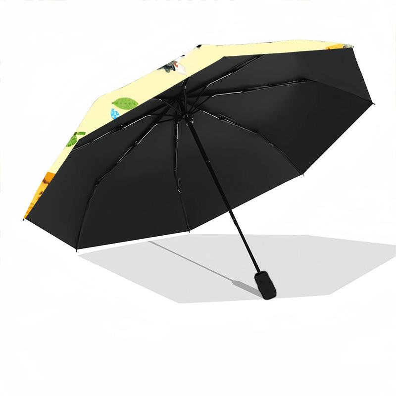 1PC Safari Creatures Automatic Open/close Umbrella with 8-Rib Structure for Women/Men, All-Season Use - Travel Essential, Stylish Accessory, Highquali