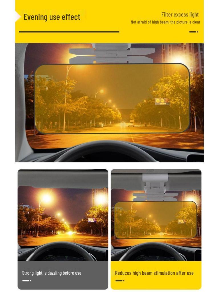 Universal Car Anti-Glare Day-Night Sun Visor