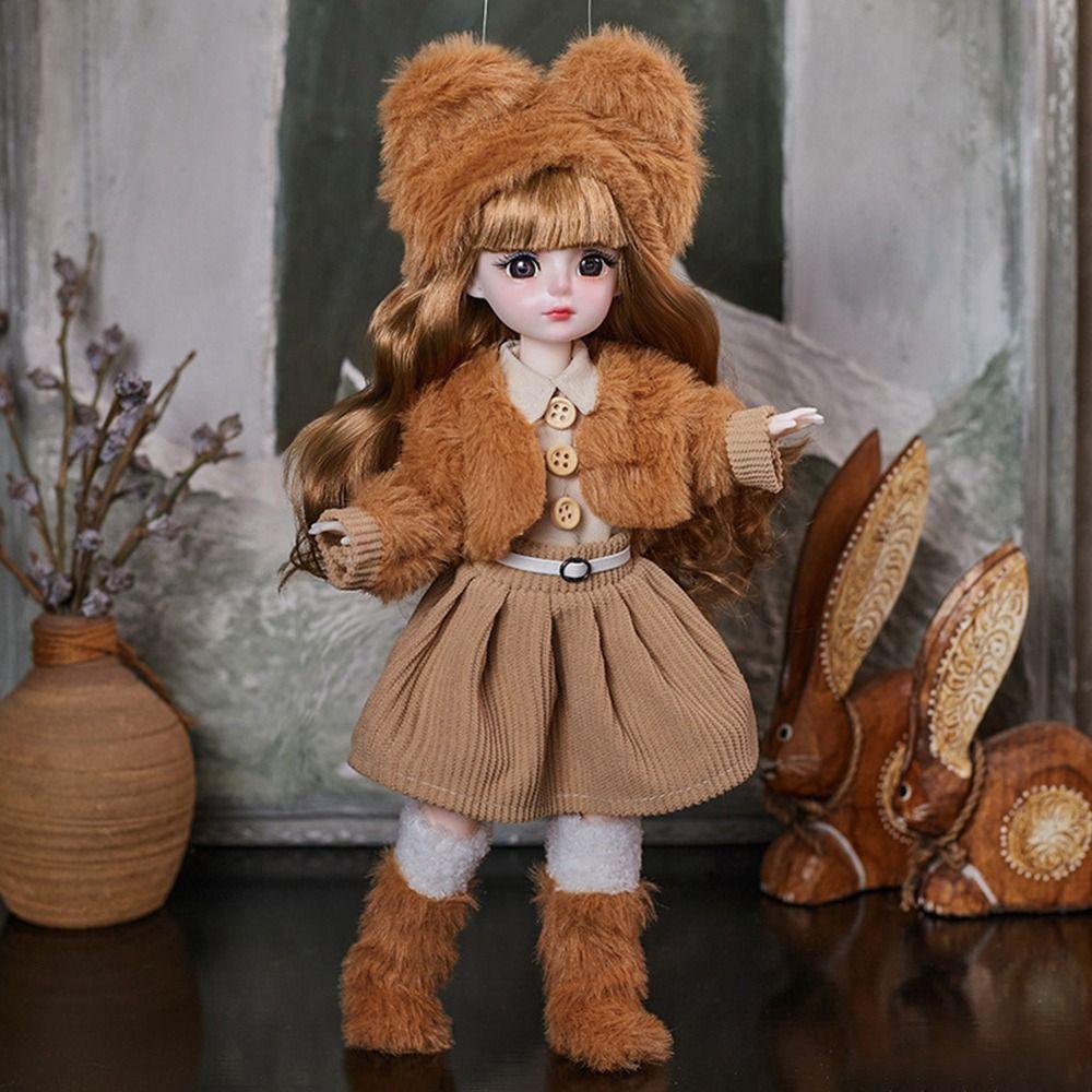 1/6 Scale Doll Lolita Skirt 30cm Size Sweater Coat Pretty Sweater Doll Outfit Set Girls Toys
