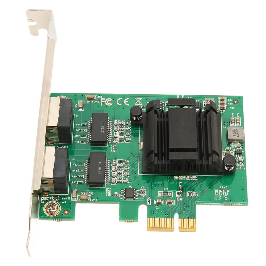 TXA108 82571 2 RJ45 Port Gigabit Network Card PCI Ex1 to 2 RJ45 10 100 1000Mbps Server Network Card for Desktop PC