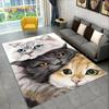 Большой коврик с 3D рисунком милого кота, ковер для гостиной, спальни, дивана, коврик для кухни, украшение для кухни, детский нескользящий напольный коврик