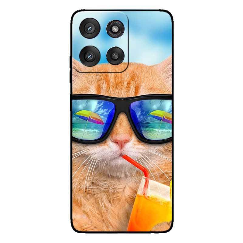 Для Motorola Moto G56 G86 Чехол Модный Защитный Силиконовый Задний Чехол Для Moto G86 5G ТПУ Задняя Крышка Телефона Capa MotoG56 5G Волк Funda