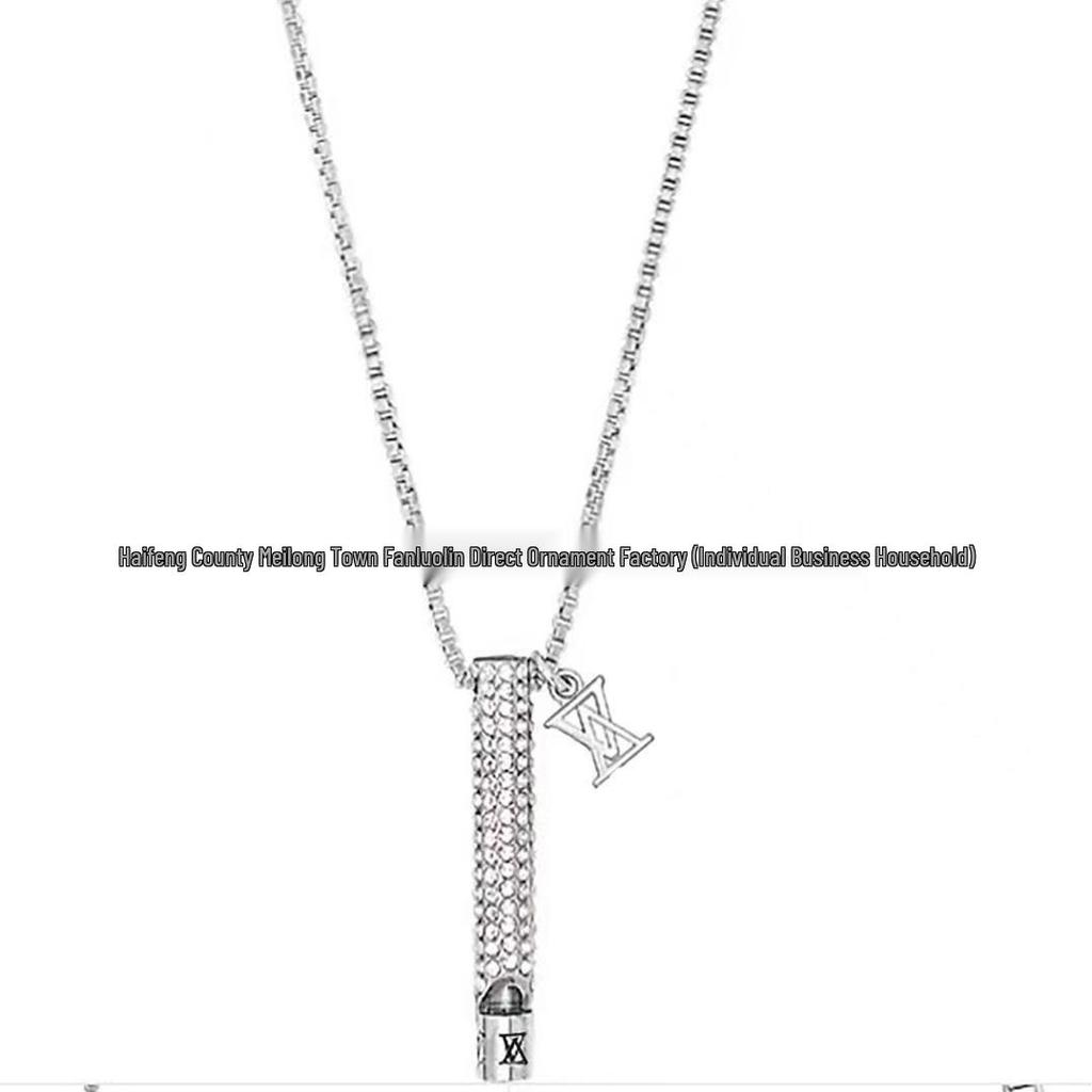 Классический бирюзовый кулон-ожерелье Ослика: Модная Унисекс Цепочка на Ключицы для Пар